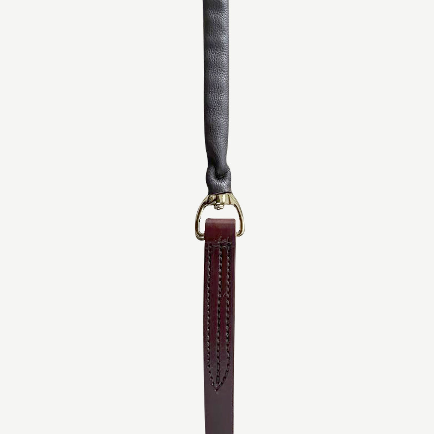 Leather Lead Shank w/ Leather Covered Chain