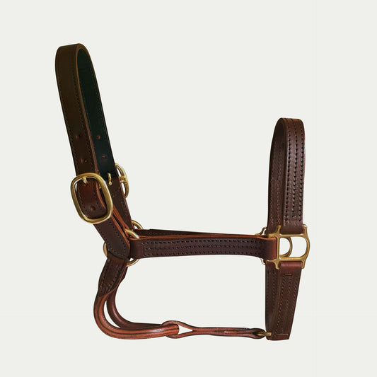 Leather Dress Halter w/ English Chin