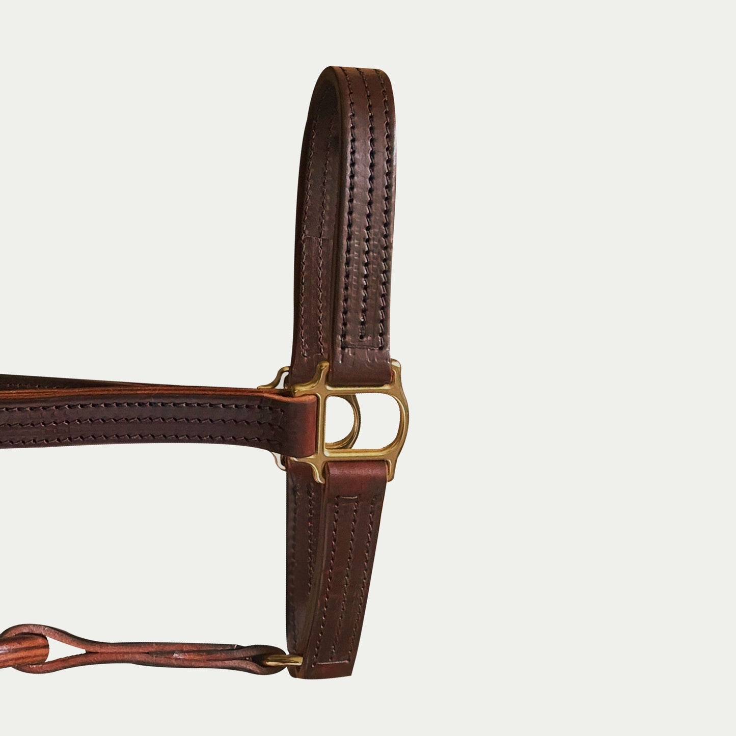 Leather Dress Halter w/ English Chin