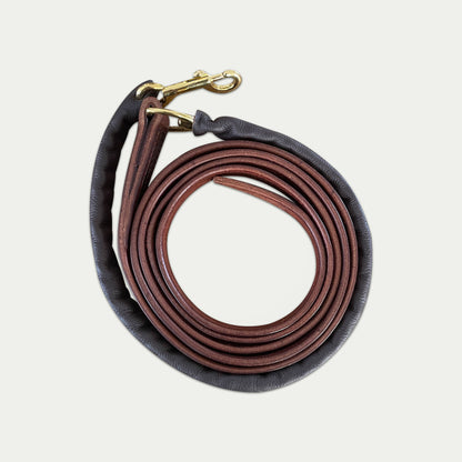 Leather Lead Shank w/ Leather Covered Chain