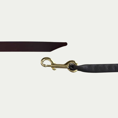 Leather Lead Shank w/ Leather Covered Chain