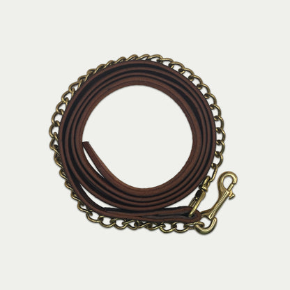 Leather Lead Shank w/ Chain