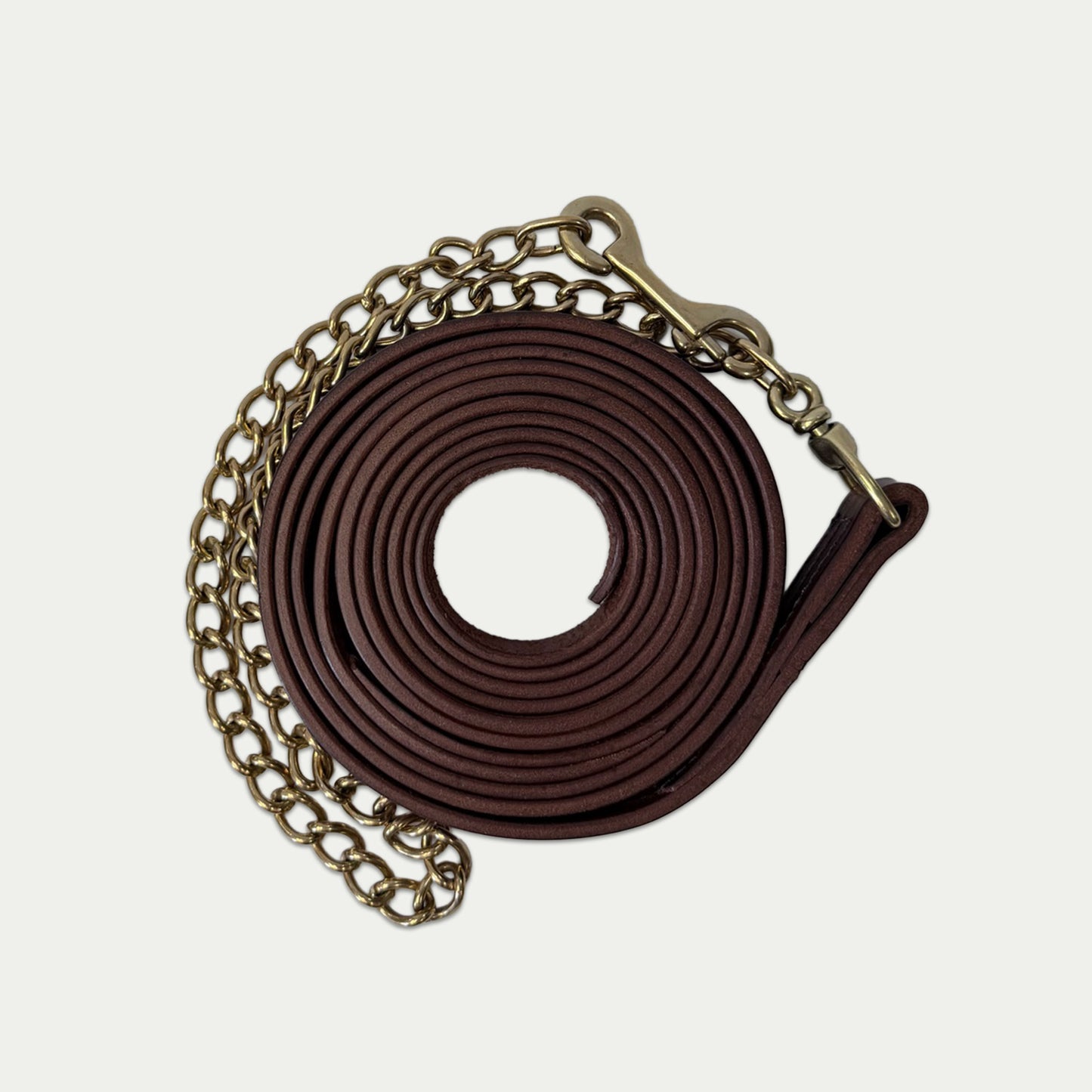 Leather Stallion Lead Shank