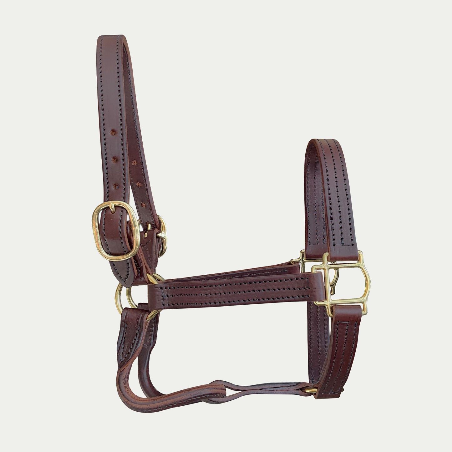 Leather Track Halter w/ English Chin