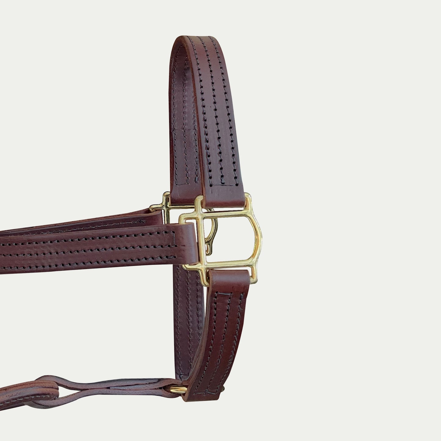 Leather Track Halter w/ English Chin