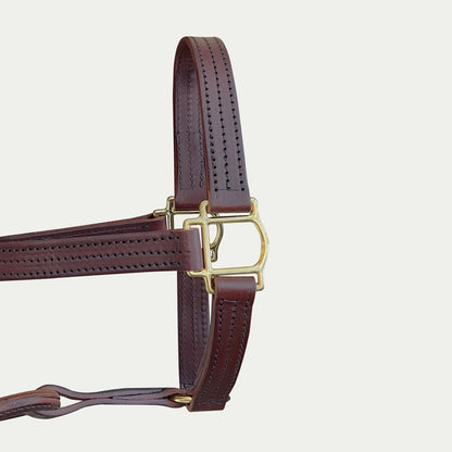 Leather Track Halter w/ English Chin