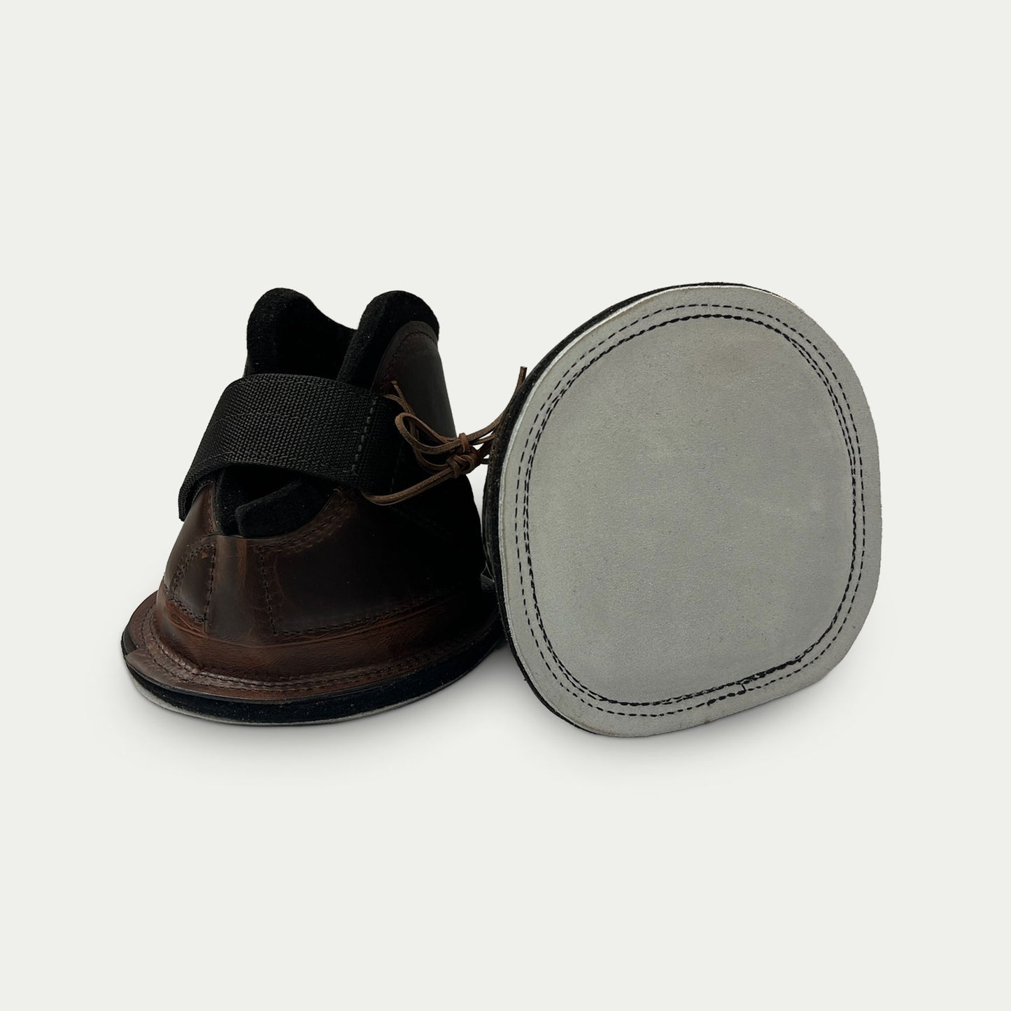 Leather Kicking Boots w/ Velcro Front Closure